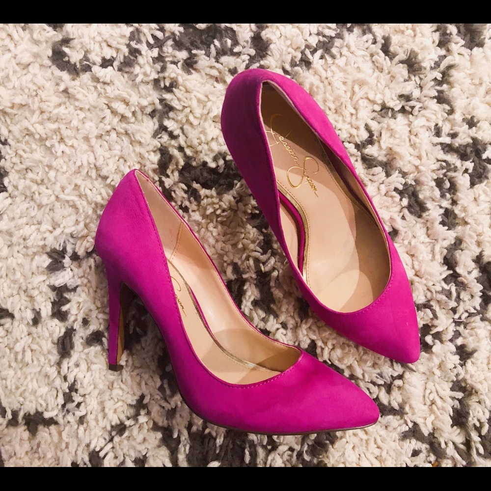 Suede Pink (fuchsia) Jessica Simpson pumps